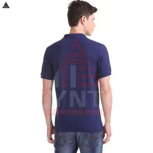 Camisetas tipo polo con cuello negro para hombre con logotipo bordado, camisetas polo de algodón para hombre, camisetas polo de algodón de talla grande para hombre - Product Image 2