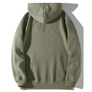 Sweat à capuche zippé en gros, coupe ample, avec logo brodé personnalisé pour les marques de streetwear américaines - Product Image 2