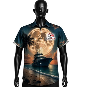Camisa Hawaiana ORVO Sports para Hombre, Manga Corta, Estampado Tropical de Loros, Verano, Vacaciones, Casual, Transpirable, Secado Rápido, Tela Twill - Product Image 3