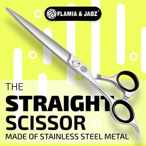 Stainless Steel Pet Grooming Scissors 7 Inch <b>Classic</b> Style For Dogs Convenient Use Straight Scissor - Product Image 2