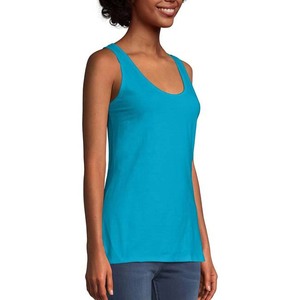 Wholesale Custom Logo Workout Tank <b>Tops</b> Breathable Muscle <b>top</b> Cotton logo Printed gym fitness tank <b>top</b> for women - Product Image 3