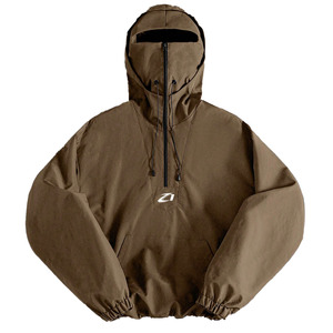 Veste tactique personnalisée coupe-vent pour homme, style pull-over cagoule, à capuche oversize, résistante à l'eau et au vent, USA - Product Image 5
