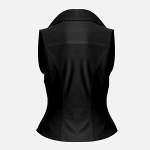 Top de Tirantes de Cuero Sintético para Mujer 2026, Blusa Casual Elegante con Estampado Vintage, Chaleco sin Mangas a la Moda para Verano - Product Image 2