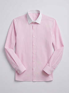 เสื้อมีแขนฝรั่งเศสลายทางสีชมพู - Product Image 4
