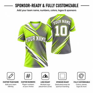 T-shirt de sublimation en polyester premium à col en V, manches courtes, léger et respirant, idéal pour le sport, design personnalisé et équipes - Product Image 4
