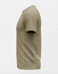 Men's Short Sleeve O-Neck Knitted T-Shirt Regular Fit Solid Color Casual Style 100% Cotton Jersey Fabric - Product Image 2