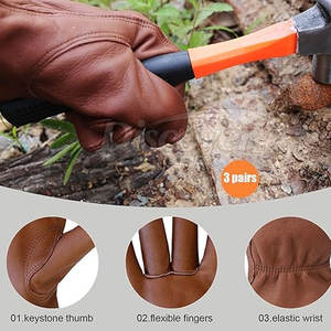 Gants en cuir de haute qualité, gants en cuir de la meilleure qualité, gants en cuir très vendus, gants en cuir chauds pour l'hiver - Product Image 2