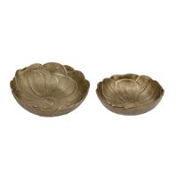 Bol de présentation élégant en aluminium avec un caractère sculptural pour la décoration intérieure contemporaine