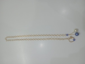 Ensemble collier et boucles d'oreilles en forme de fleur en argent plaqué or vintage, bijoux de mariage classiques pour femmes, perles, bijoux Amaira, haute qualité - Product Image 1