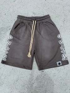 Custom High Quality Summer Screen Print Logo <b>Shorts</b> Heavyweight 400 Gsm Drawstring Grey Cotton Terry Men's Cargo Running <b>Shorts</b> - Product Image 1