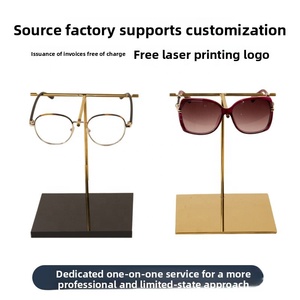 Expositor de Gafas de Sol Moderno de Acero Inoxidable con Acabado Espejo Negro, Soporte Duradero de Alta Gama para Exhibición de Gafas - Product Image 3