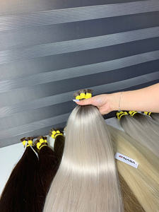 Extensiones de Cabello Humano Virgen de 100g, Más Vendidas, Alta Calidad, Cabello Rubio Natural Liso, Súper Doble Trama - Product Image 4