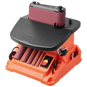 Levigatrice a nastro oscillante da banco 2400 RPM con mandrino, corsa 5/8 pollici, 5 mandrini (inclusi 1/2 e 2 pollici), 24x3,86 pollici - Product Image 1