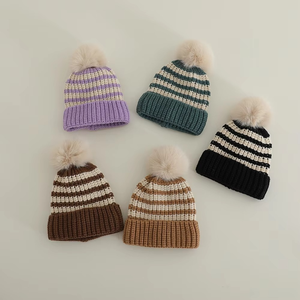 <b>Plain</b> Winter Beanie <b>Cap</b> Flexible Knit Design Comfortable Daily Wear Outdoor Casual Headwear Accessory - Product Image 6
