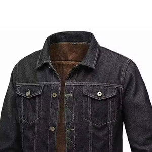 Veste en jean pour homme, coupe slim, boutons recouverts, manches longues, denim robuste, tenue décontractée quotidienne, style streetwear - Product Image 4