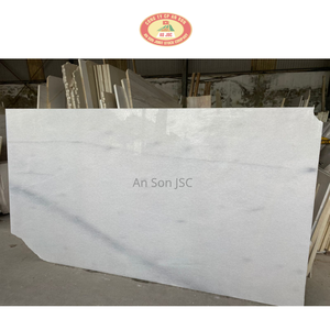 Dalles de marbre blanc laiteux modernes, traitées en usine, finition polie, imperméables, durables, écologiques pour la décoration intérieure - Product Image 4