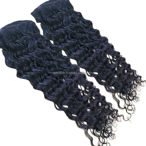 Extensiones de Cabello Ondulado Profundo, Cabello Humano Natural Remy 100% de Una Sola Capa, Doble Capa Personalizada para Permanente - Product Image 5