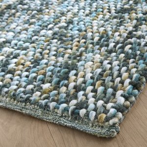 Handmade <b>Wool</b> Braided Boho Rugs – Tie <b>Dye</b> Natural Color Handwoven <b>Wool</b> Tie <b>Dye</b> Loop Braided Area Rugs Custom Handmade <b>Wool</b> Tie - Product Image 6