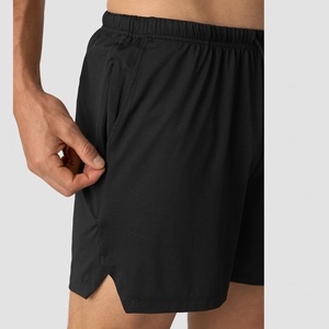 Men's Casual Summer Sports Shorts Oxford Mid Elastic Waist Loose Fit Solid Quick Dry Breathable Zipper Fly Knee Length - Product Image 4