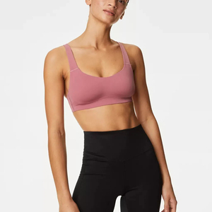 Soutien-gorge de sport pour le yoga et la course à pied, vêtements de fitness fabriqués en usine, 100% polyester et élasthanne, vêtements de sport pour femmes - Product Image 5