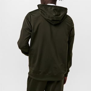 Conjunto Deportivo Personalizado con Cremallera Verde Oliva, Sudadera con Capucha y Pantalones de Chándal para Hombre, 380 GSM - Product Image 5
