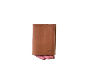 Personnalisable pas cher passeport couverture portefeuille en cuir souple mince couverture de voyage sur le support mince pour cadeaux de mariage PTH-0062B - Product Image 1