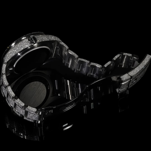 Reloj Personalizado de Fábrica con Esfera Verde Redonda y Diamantes de Moissanita Baguette, Totalmente Cubierto de Diamantes, Estilo Hip Hop, Brillante - Product Image 2