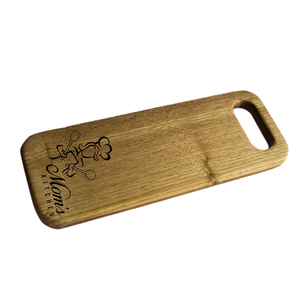 Wholesale Custom Engraved Wooden Cutting Board Solid <b>Oak</b> Meat Cheese Chopping Board Kitchen Prep Serving <b>Tray</b> with Handle Boards - Product Image 4
