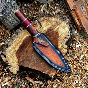 Nouvelle édition, vente en gros, couteau de chef japonais en acier damas de cuivre de luxe, fabriqué à la main, avec manche en bois, lame de 7 pouces - Product Image 6