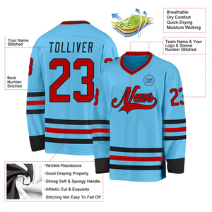 Uniformes d'équipe de hockey sur glace personnalisés, tendances américaines, fournisseur OEM, vente en gros - Product Image 6