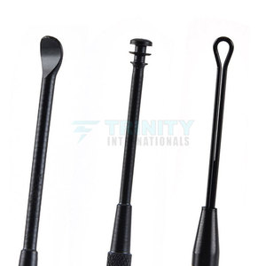 Ensemble de 5 outils noirs pour le nettoyage des oreilles, cure-oreilles et cuillères à double extrémité pour un nettoyage efficace des oreilles - Product Image 6