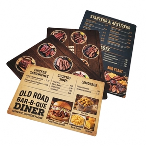 Tarjetas de Menú de PVC Laminado con Película Digital de Tamaño Personalizado para Hoteles, Restaurantes, Cafeterías, Bares, Zonas de Comida, Comedores Profesionales - Product Image 4