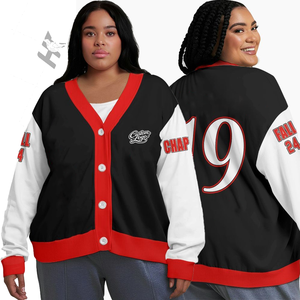D | S | Cárdigan de punto personalizado de alta calidad para mujer de la hermandad T Sisterhood - Product Image 1