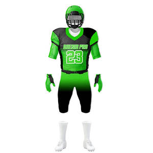 Tenue d'équipe de football américain haut de gamme unisexe respirante, personnalisable avec nom et numéro d'équipe, en twill, pour la personnalisation OEM - Product Image 5