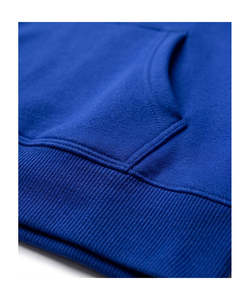 Sweat à capuche bleu royal premium 350 GSM en molleton de coton, logo personnalisé, fabricant de sweats streetwear OEM - Product Image 5