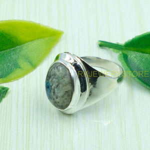 Bague K2 Jasper en argent sterling 925, bague statement, bague de promesse, bague au design artisanal, bague en pierres précieuses, bijoux K2 Jasper, cadeau - Product Image 4
