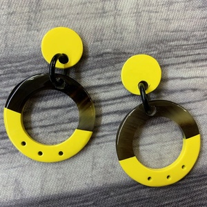 Pendientes de oro de cuerno de búfalo laca superventas, bonitos abalorios de artesanía de gran oferta para bodas, fiestas, regalos, compromisos - Product Image 4