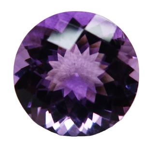 สอบเทียบธรรมชาติทรงกลมทรงอัญมณีหลวมขนาดฟรีสีม่วงอเมทิสต์ตัดเหลี่ยมเพชรพลอยสําหรับเครื่องประดับทําอัญมณี - Product Image 1