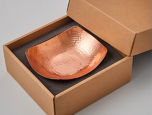 ชามทองแดงทำมือ ลายตอกแบบวาบิซาบิ สำหรับเสิร์ฟอาหารและใช้ในครัว - Product Image 6