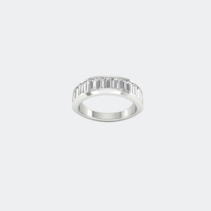 แหวนแบบครึ่งวงกลมฝังเพชรทรงบาแกตต์ 1.50 กะรัต - Product Image 5