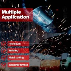 Chaquetas de Soldadura Resistentes al Fuego y Repelentes al Agua de .5 oz, NFPA2112 CAT2, con Botones a Presión, Estampado a Cuadros, Seguras, Ignífugas, FRC, con Paquete de Respirador - Product Image 3