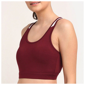 KRAVEN SPORTS Eco-Friendly High Support Sports Bra | Breathable Quick-Dry Moisture-Wicking Plus Size Removable Chest <b>Pad</b> V-<b>Neck</b> - Product Image 4