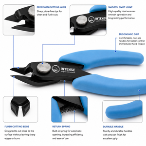 Professional Flush Cutter Pliers Precision Side Cutting Pliers for Electronics Jewelry <b>Wire</b> <b>Craft</b> Repair Tool - Product Image 2