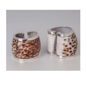 Forme hexagonale rond de serviette vaisselle tissu ou papier métal rond de serviette salle à manger noël hôtel Restaurant rond de serviette décoration - Product Image 2