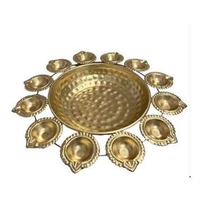 ชามอูร์ลีทรงกลมเคลือบเงาสำหรับตกแต่งบ้าน งานฝีมือสำหรับใส่ดอกไม้ลอยน้ำ ตกแต่งโต๊ะสำนักงาน ตกแต่งเทศกาลดีวาลี - Product Image 1