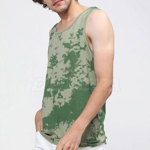 Camiseta sin Mangas para Hombre de Talla Grande con Diseño Único, Camiseta sin Mangas con Estampado Tie Dye para Hombre al por Mayor, Camiseta sin Mangas Sostenible para Hombre - Product Image 2