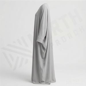 Ropa Islámica con Cierre para Mujer, Estilo Árabe, para Jilbab, Abaya, Vestido Holgado para Oración, Vestidos Transpirables de Poliéster - Product Image 3
