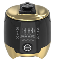 Cuisinière électrique au design moderne avec triple protection de sécurité, chauffage à 360 degrés, 5 L, poignées amovibles, 13-en-1
