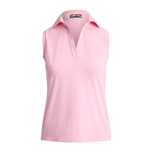 Camiseta sin Mangas para Mujer, Corte Entallado, Casual, Tejida, con Logotipo Personalizado, Elástica, Piqué, Transpirable, que Absorbe la Humedad - Product Image 4