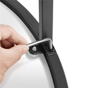 Tavolino da Caffè Moderno Quadrato in Vetro per Soggiorno con Piedini Regolabili, Finitura Nera Resistente - Product Image 3